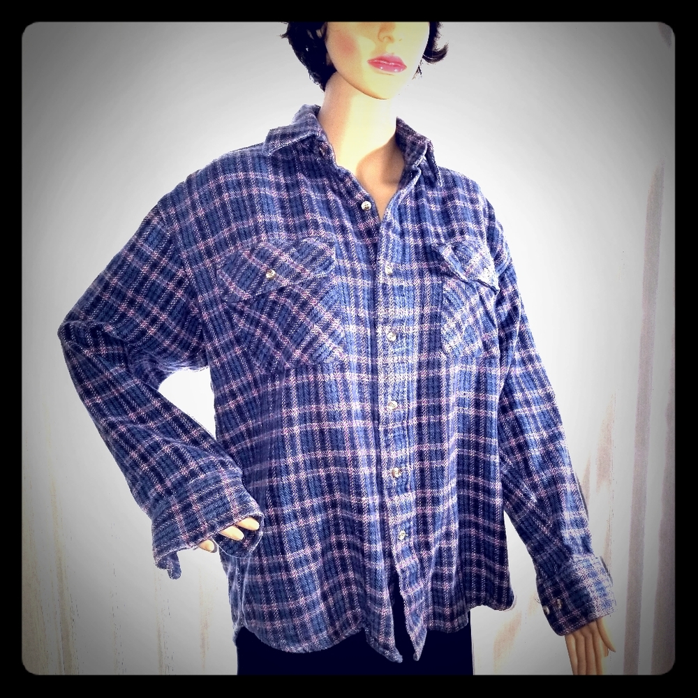 Vintage Williams Bay Plaid Flannel Shirt